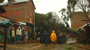Strong winds and heavy rain have caused serious damage in Madagascar.